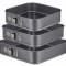Set de 3 forme pentru copt, pătrate, 24/26/28 cm