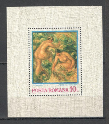 Romania.1974 100 ani impresionismul:Pictura-Bl. YR.560 foto