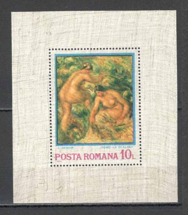 Romania.1974 100 ani impresionismul:Pictura-Bl. YR.560