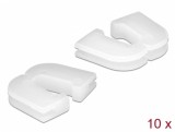 Set 10 buc protectie cabluri dreptunghiular - diametru 6.8 x 2.3 mm Natural, Delock 60256