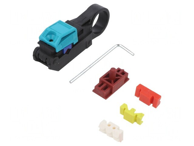 Dezizolator WIREFOX-D CX-1 pentru cabluri coaxiale și rotunde 2,5-7,6 mm