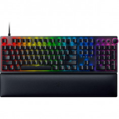 Tastatura pentru gaming, Razerz Huntsman V2 RGB, comutatoare violet, distributie internationala SUA, Negru