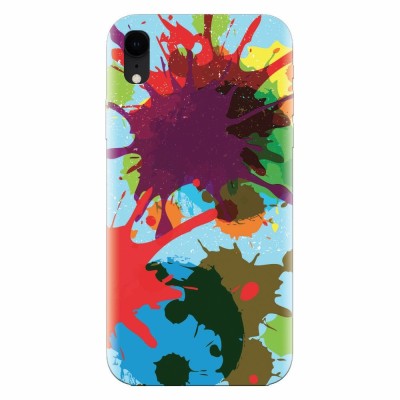 Husa silicon pentru Apple Iphone XR, Holi Splash foto