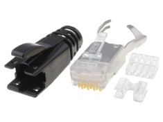 Mufă RJ45 8P8C Ecranată Crimpată pe Cablu IDC