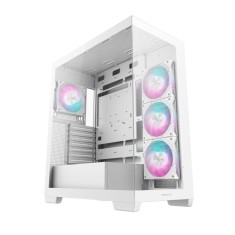 Carcasa deepcool cg580 4f mid tower argb alb tempered glass+abs+sgcc sloturi expansiune 7 drive bays: