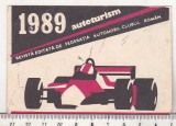 bnk cld Calendar de buzunar - 1989 - Revista Autoturism