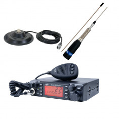 Kit Statie radio CB PNI ESCORT HP 9001 PRO ASQ + Antena CB PNI ML160 cu magnet 145/PL foto