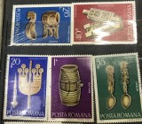 (T) Timbre Serii Romania Arta Sculpturi lemn