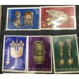 (T) Timbre Serii Romania Arta Sculpturi lemn