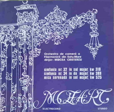 Disc vinil, LP. SIMFONIA NR.32 IN SOL MAJOR-WOLFGANG AMADEUS MOZART foto