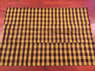 arta / traditie / rustic / design - Cuvertura , Macat , Scoarta , Patura taraneasca realizata manual la razboiul de tesut ! foto