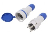 Conector AC 2P PE 250VAC 16A