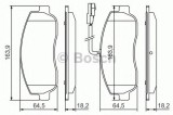 Set placute frana,frana disc OPEL MOVANO B caroserie (2010 - 2016) BOSCH 0 986 494 498