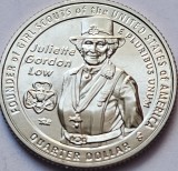 25 cents / quarter dollar 2025 USA, Juliette Gordon Low, Lit.D. km#810, America de Nord