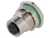 Conector M12 BULGIN 4 pini mamă 250V IP67 PXMBNI12RPF04DPCPG9 THT D-Ethernet