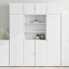 Gossi dulap inalt, alb, 80x42,5x185 cm, lemn prelucrat