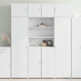vidaXL Dulap &icirc;nalt, alb, 80x42,5x185 cm, lemn prelucrat