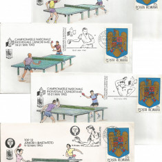 România, Tenis de masă, Top 12 juniori, plicuri, 1993, Cluj-Napoca