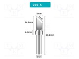 V&acirc;rf tip cuțit 5mm pentru stație de lipit SHENZHEN BAKON