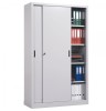 Dulap Metalic Premium Usi Culisante 900x450x1900mm, 4 Politie, 50kg/polita, Gri RAL 7035, PLUS
