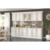 Bucatarie IMPERIA MS ALB 2.6M MDF, MP, Moderna, PAL melaminat, 13 Usi, 3 Sertare, Blat Intreg, 260x60x210cm