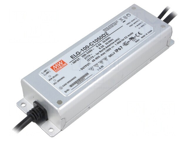 Alimentator LED 100W 48-95VDC 1.05A