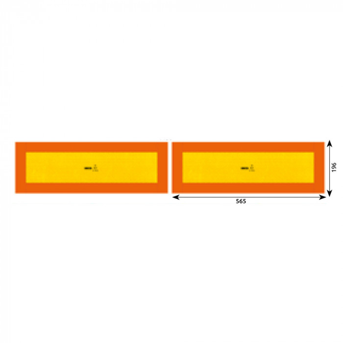 Set 2 Autocolante Reflectorizante 565X196 Mm Hico 144238 TWY025