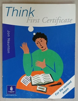 THINK FIRST CERTIFICATE by JON NAUNTON , FOR THE REVISED EXAM , 1996 foto