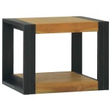 Cumpara ieftin Dulap de baie suspendat, 45x45x35 cm, lemn masiv de tec