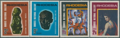 Rhodesia 1967 - Picturi, Galeria Nationala, serie neuzata foto