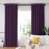 Draperie din catifea blackout cu inele albe, Madison, 150x250 cm, densitate 700 g/ml, Thamarind, 1 buc