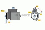 Starter VW TOUAREG (7LA, 7L6, 7L7) (2002 - 2010) BOSCH 0 986 024 050
