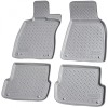 Set de 4 covorase gri cauciuc 3D stil tavita premium pentru Audi A6 C6 Sedan, Allroad, Avant/Break 2004-2011, Recambo