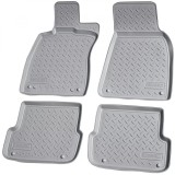 Set de 4 covorase gri cauciuc 3D stil tavita premium pentru Audi A6 C6 Sedan, Allroad, Avant/Break 2004-2011