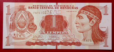 Honduras 1 Lempira 2014 UNC necirculata ** foto