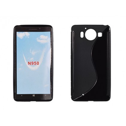 Husa Silicon S-Line Microsoft Lumia 950 Negru