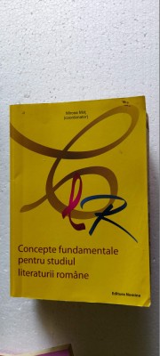 CONCEPTE FUNDAMENTALE PENTRU STUDIUL LITERATURII ROMANE foto