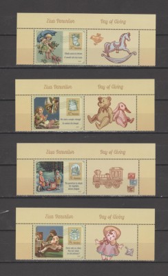 ROMANIA 2023 ZIUA DARURILOR Serie 4 timbre cu vinieta LP.2444 MNH** foto
