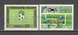 Italia.1973 75 ani Federatia Italiana de Fotbal SI.824, Nestampilat