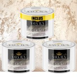 Vopsea Decorativă Perla Luxury Cafea cu Lapte | Pachet 1,5L (2&times;0,5L + 0,5L) cu fulgi perlați-Toro Decor