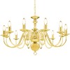 Candelabru, auriu, 12 becuri E14