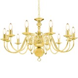 Candelabru, auriu, 12 becuri E14