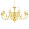 Candelabru, auriu, 12 becuri E14 - 1