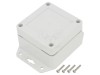 Carcasa Universala KRADEX ABS Gri Deschis 75x75x45mm IP65 Cu Garnitura Lame Bucsa Alama