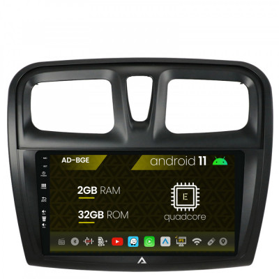 Navigatie Dacia Logan Sandero, Android 11, E-Quadcore 2GB RAM + 32GB ROM, 9 Inch - AD-BGE9002+AD-BGRKIT375 foto