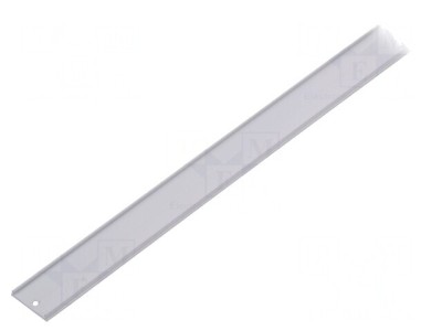 Profil aluminiu pentru module LED albă, 1m, montaj de suprafață foto
