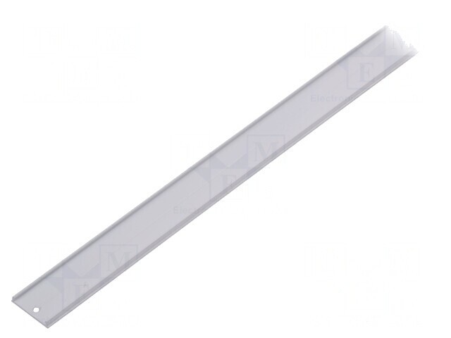 Profil aluminiu pentru module LED albă, 1m, montaj de suprafață