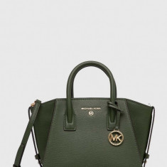 MICHAEL Michael Kors poseta de piele culoarea verde