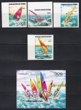Congo 1983 - Anul preolimpic, PA, Serie NDT, + Colita NDT + 4 Colite DE LUX NDT, SET COMPLET, 4 POZE, MNH