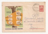 Plic FDC Romania - Dezvoltarea industriei usoare, circulat 1961